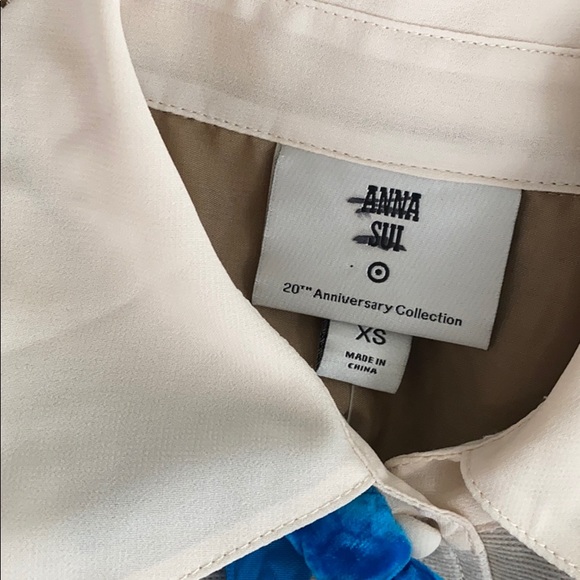 Anna Sui For Target Ribbon Shift Dress XS - Picture 8 of 9